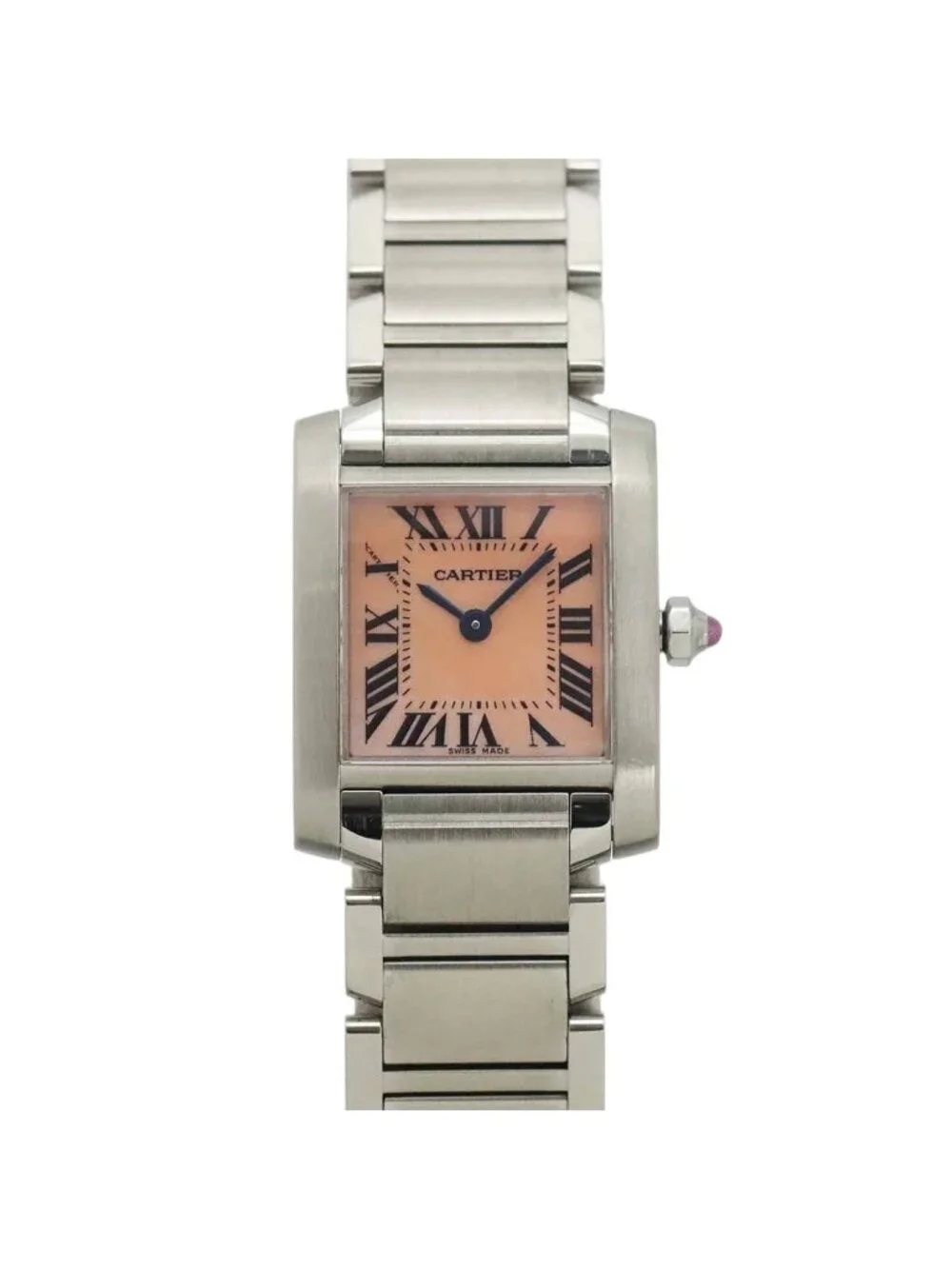 Cartier Tank Francaise SM Watch Pink Shell Quartz